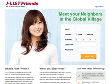 Tablet Screenshot of jlist.worldfriends.tv